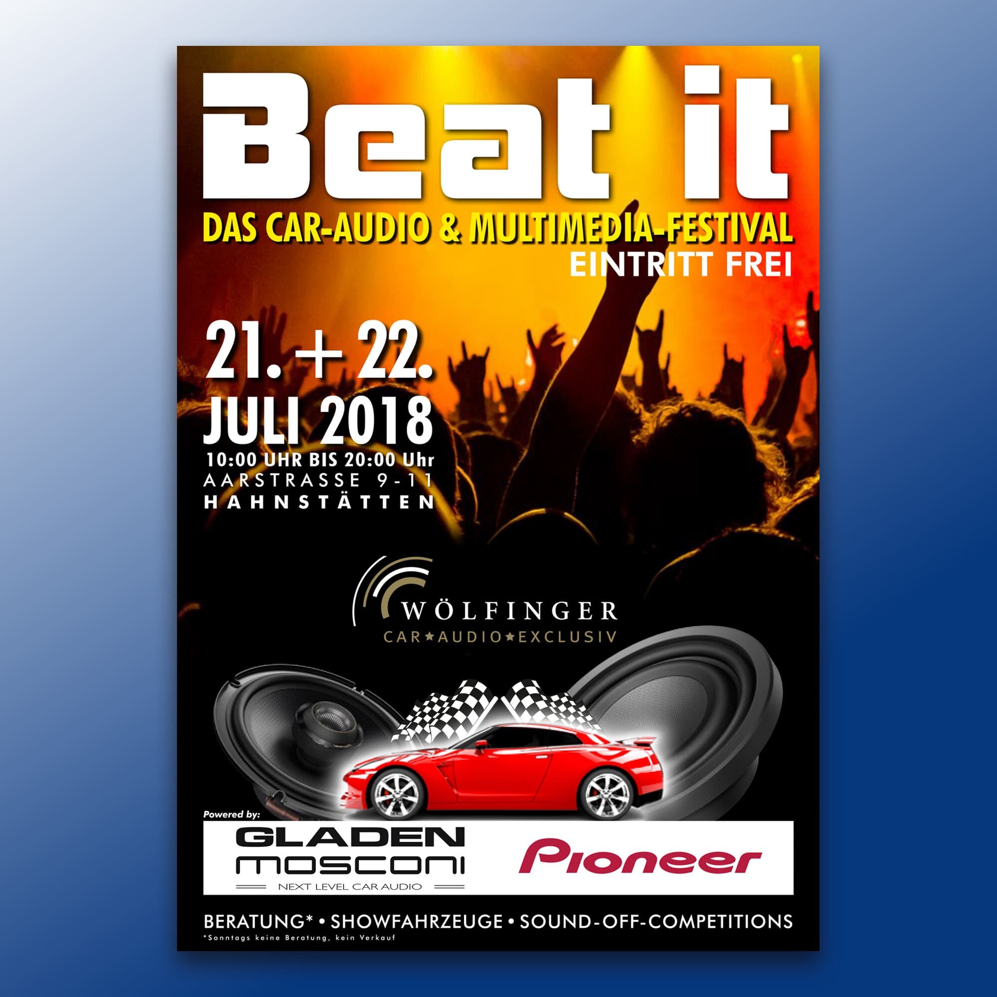 Car Audio-Veranstaltungsplakat Car Audio-Veranstaltungsplakat
