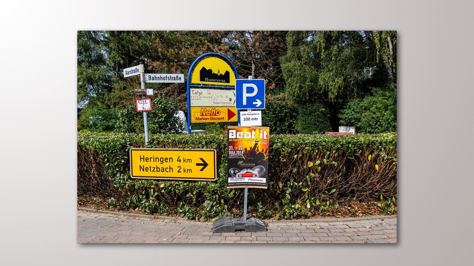 Beat it-Festival Veranstaltungsplakat im Einsatz